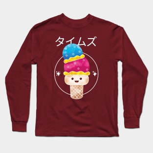 HAPPY ICE CREAM Long Sleeve T-Shirt